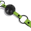 Intoyou Φίμωτρο Φωσφοριζέ Intoyou Breathable Ball Gag Μαύρο Φίμωτρα