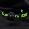 Intoyou Φίμωτρο Φωσφοριζέ Intoyou Breathable Ball Gag Μαύρο Φίμωτρα
