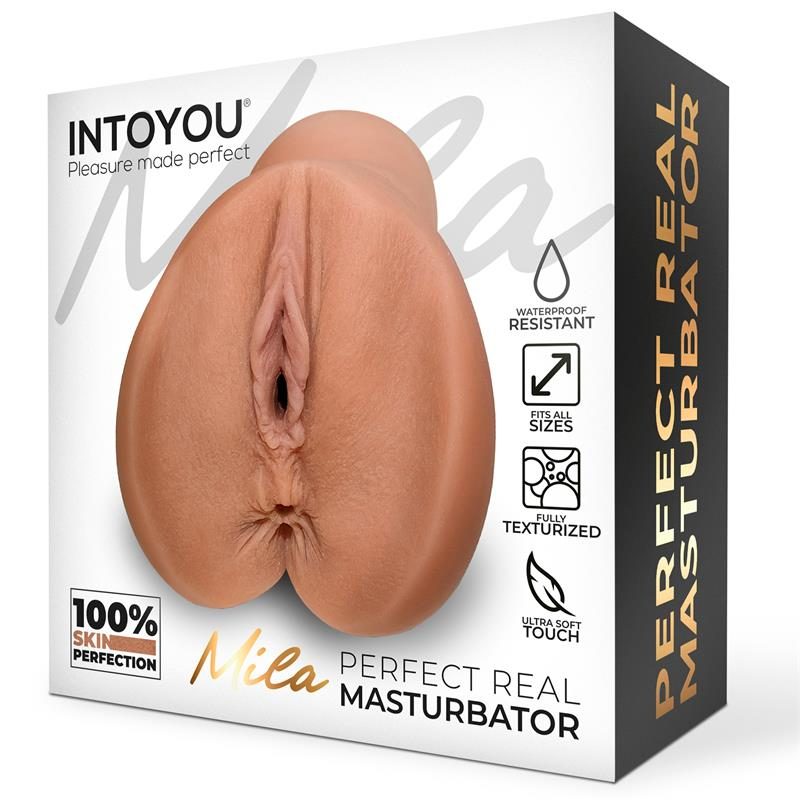 Intoyou Αυνανιστήρι Αιδοίο & Πρωκτός Intoyou Mila Καφέ Με άνοιγμα αιδοίου