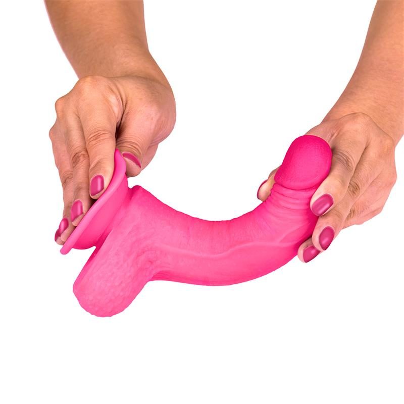 LIKETRUE INTOYOU Ρεαλιστικό Dildo Intoyou Like True Slidy 17.8cm Φούξια Ρεαλιστικά