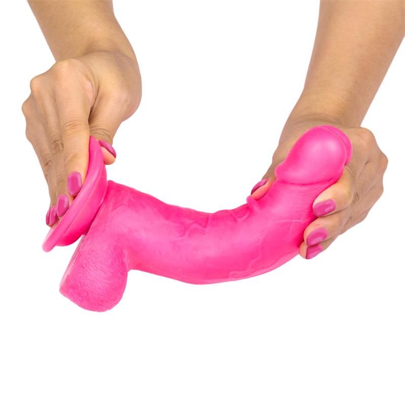 LIKETRUE INTOYOU Ρεαλιστικό Dildo Intoyou Like True Slidy 20.3cm Φούξια Ρεαλιστικά
