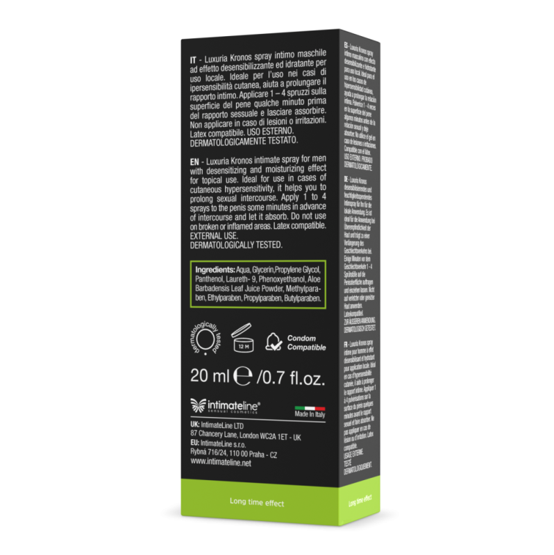 Σπρέι Επιβράδυνσης IntimateLine Kronos Delay 20ml