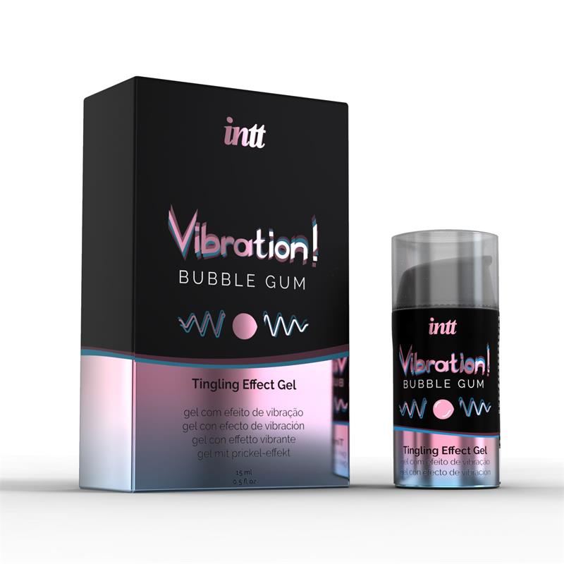 Intt Stimulating Gel Intt Vibration Bubble Gum 15ml Stimulants