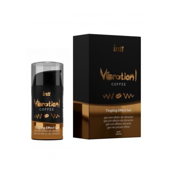 Stimulating Gel Intt Vibration Heat Effect Coffee Flavor 15ml