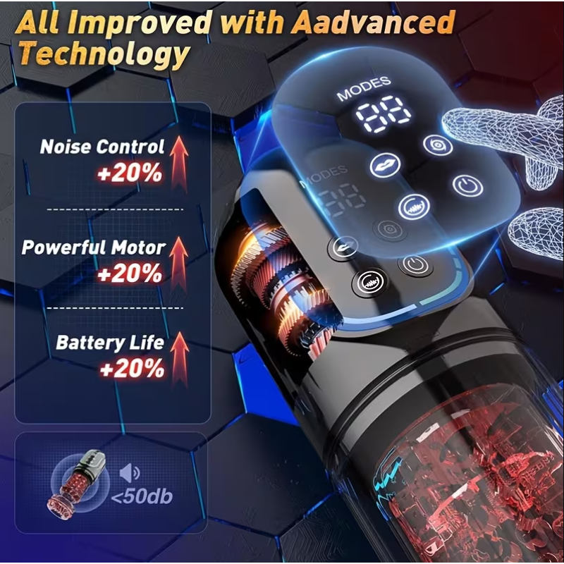 Smart Stroker with App Control & Multi-Action Modes Love Market Black