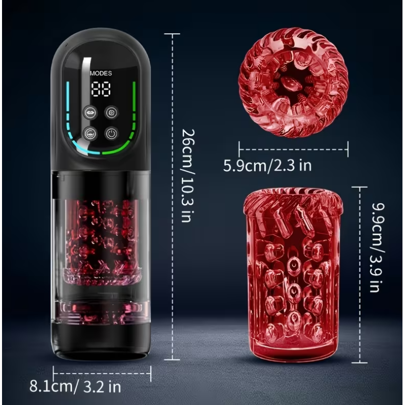 Love Market Smart Αυνανιστήρι με App & Πολλαπλές Λειτουργίες Love Market Μαύρο Αυνανιστήρια με δόνηση
