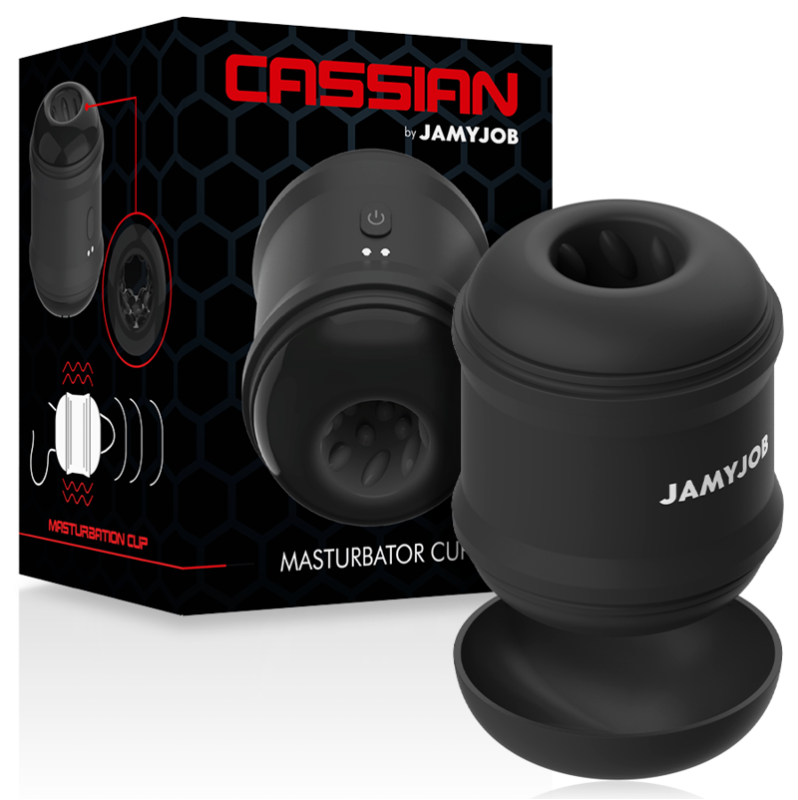 Vibrating Stroker JAMYJOB Cassian Black