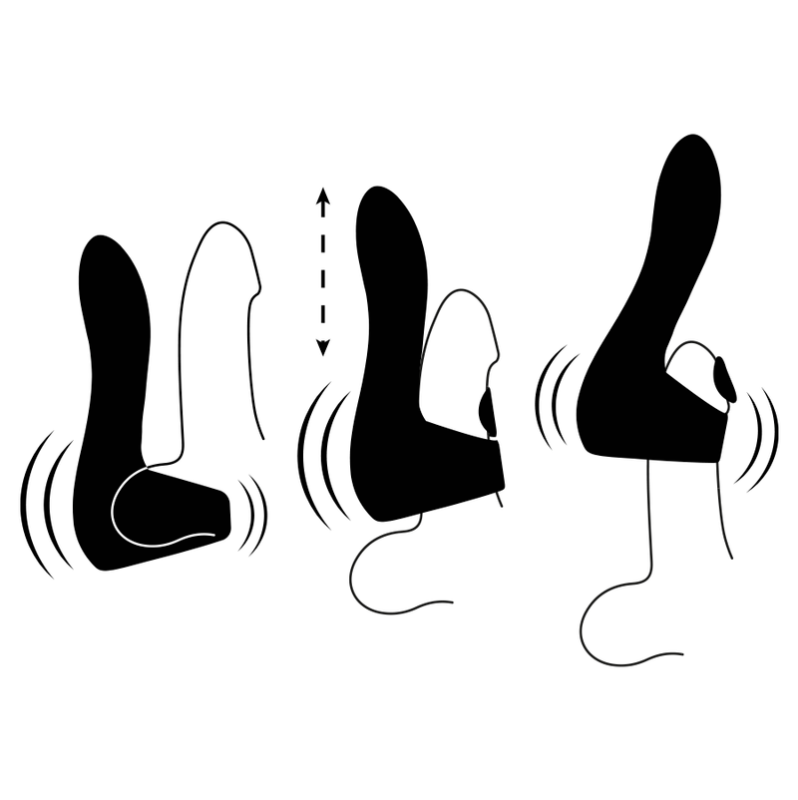 Vibrating Stroker JAMYJOB Pulsar Black