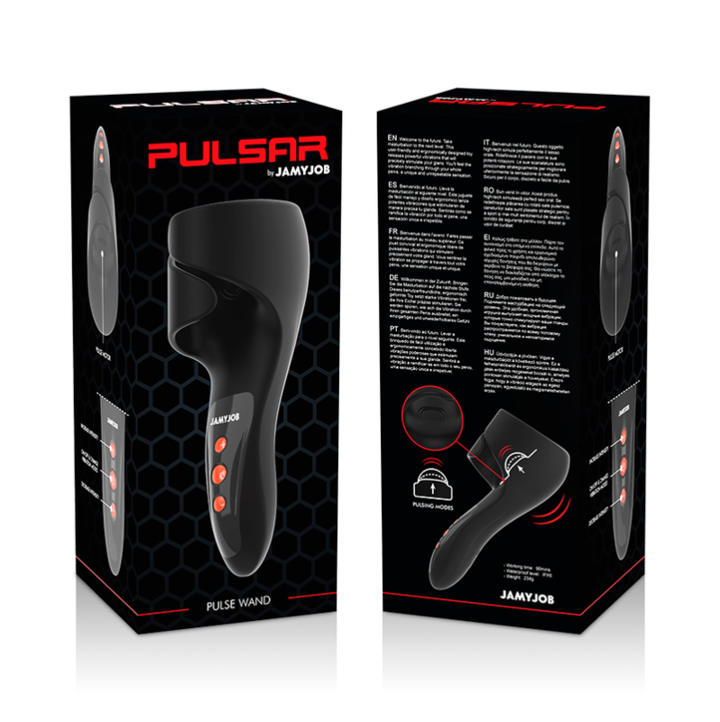 Vibrating Stroker JAMYJOB Pulsar Black