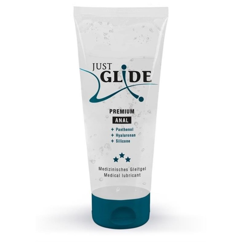 Just Glide Premium Anal Water Based Lubricant Just Glide Medical Lubricant 200ml Anal