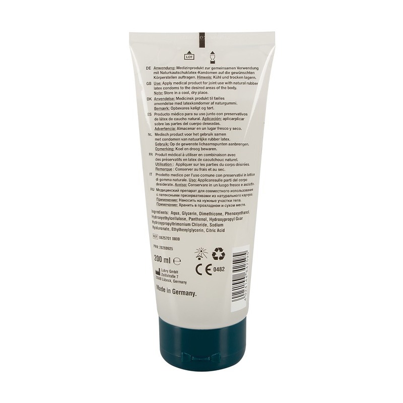 Just Glide Premium Anal Water Based Lubricant Just Glide Medical Lubricant 200ml Anal