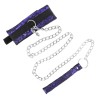 KINK Κολάρο με Λουρί KINK Velvet Lace Μοβ Κολάρα