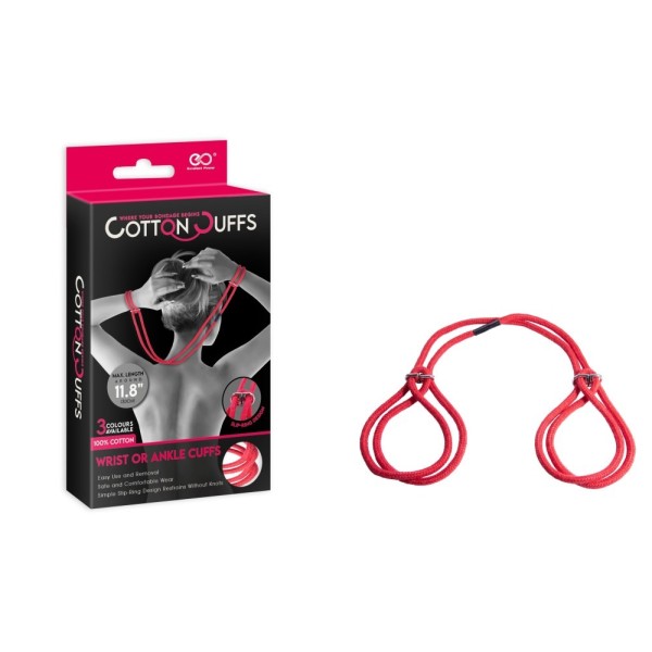 Cotton Rope Cuffs NMC Red