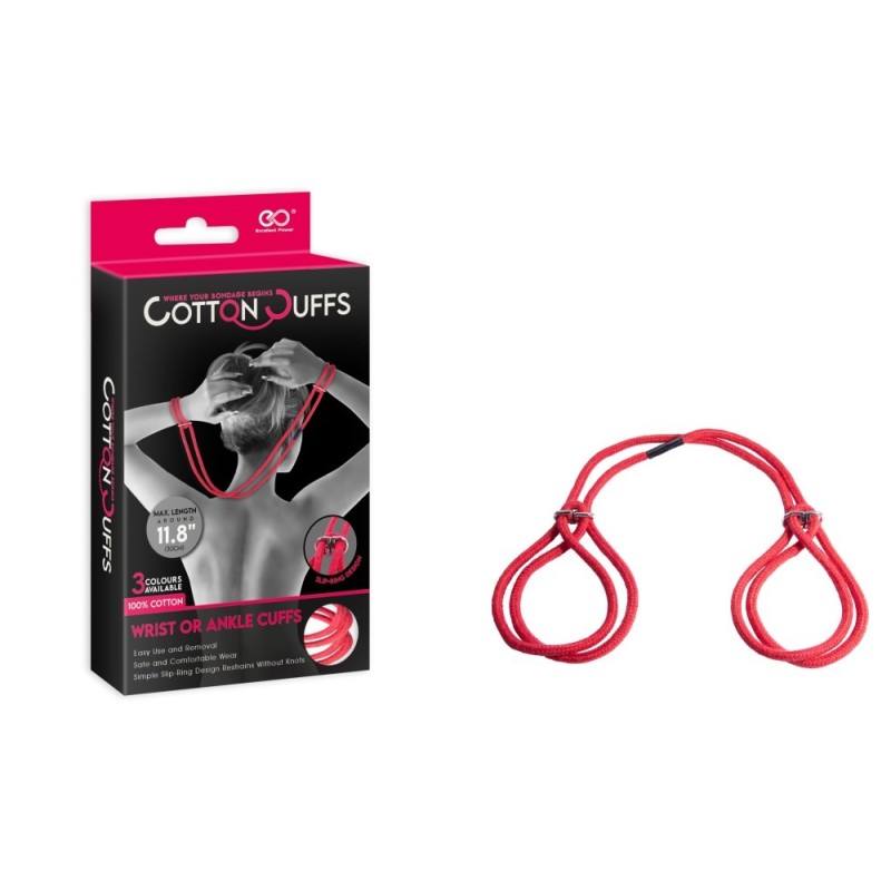 Cotton Rope Cuffs NMC Red