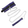 Collar & Leash KINK Velvet Lace Purple