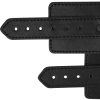 Leather Cuffs Intense Black