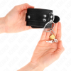 Leather Cuffs with Padlock KINK Black