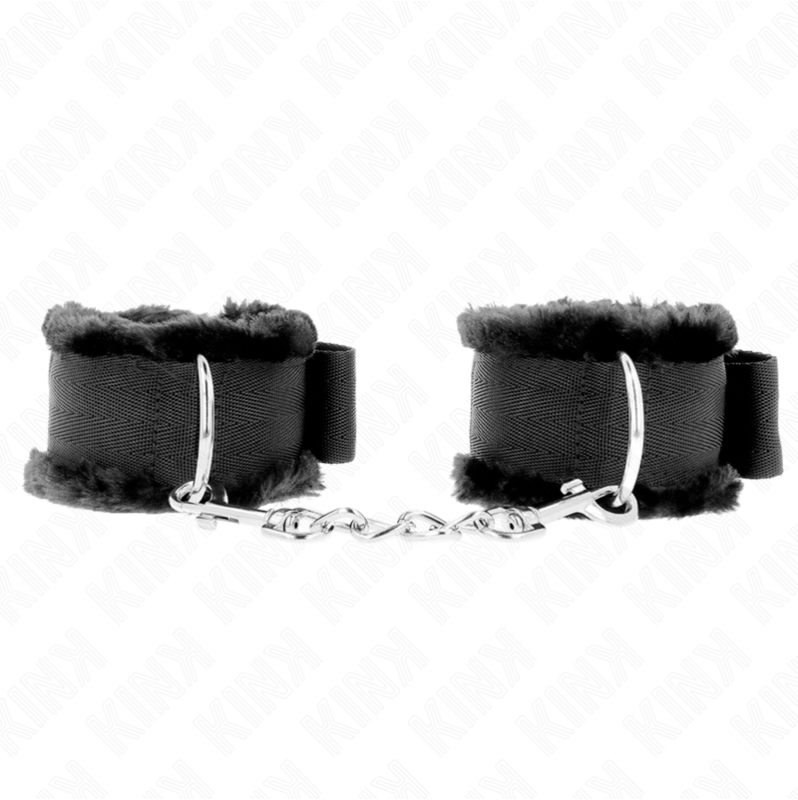 Furry Lined Cuffs KINK Black Furry Lined Cuffs KINK Black