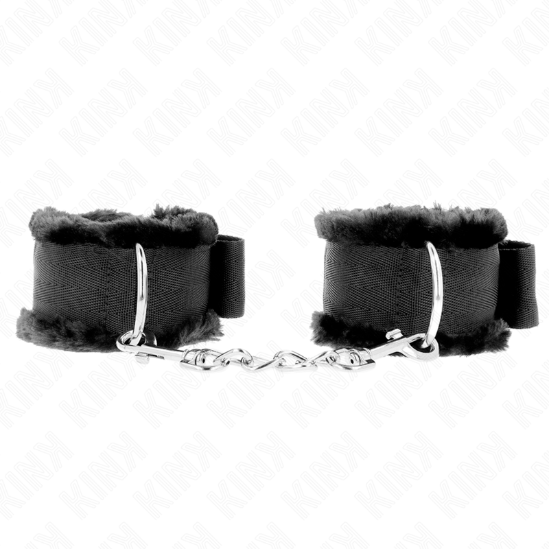 Furry Lined Cuffs KINK Black