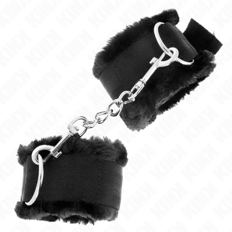 Furry Lined Cuffs KINK Black Furry Lined Cuffs KINK Black