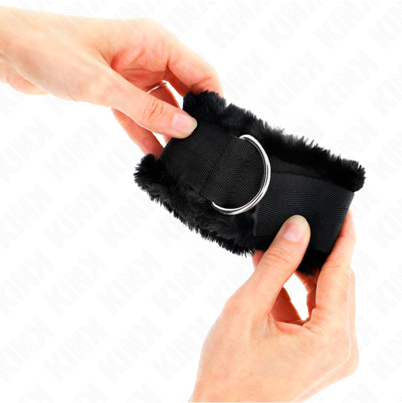 Furry Lined Cuffs KINK Black Furry Lined Cuffs KINK Black
