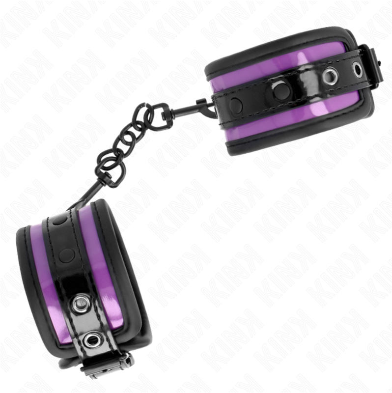 Leather Cuffs KINK Neoprene Purple