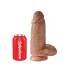King Cock Ρεαλιστικό Dildo King Cock Chubby Με Όρχεις 23cm Μπρονζέ Ρεαλιστικά