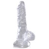 Jelly Dildo King Cock Ballsy 12.7cm Διαφανές King Cock Jelly Dildo King Cock Ballsy 12.7cm Διαφανές Jelly