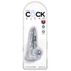 Jelly Dildo King Cock Ballsy 12.7cm Clear