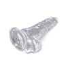 Jelly Dildo King Cock Ballsy 12.7cm Διαφανές