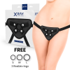 Strap-on Harness with Silicone Rings XRAY Black