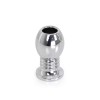 Kiotos Hollow Butt Plug Kiotos Ribbed 7cm Silver Non-Vibrating butt plugs