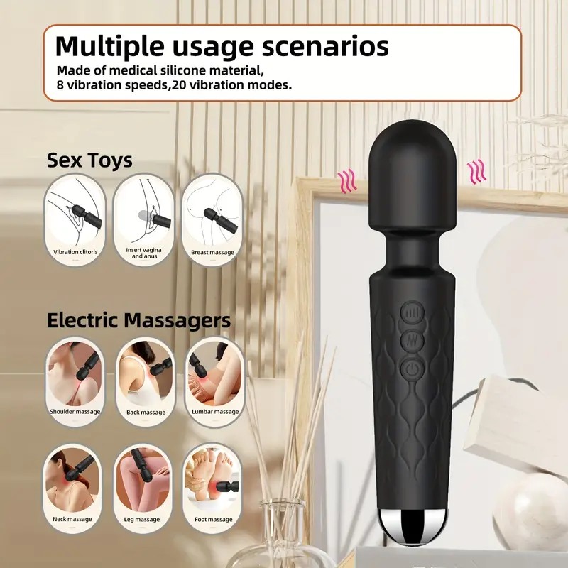 Δονητής Wand LIKETHAT 15cm Μαύρος LIKETHAT Δονητής Wand LIKETHAT 15cm Μαύρος Wand