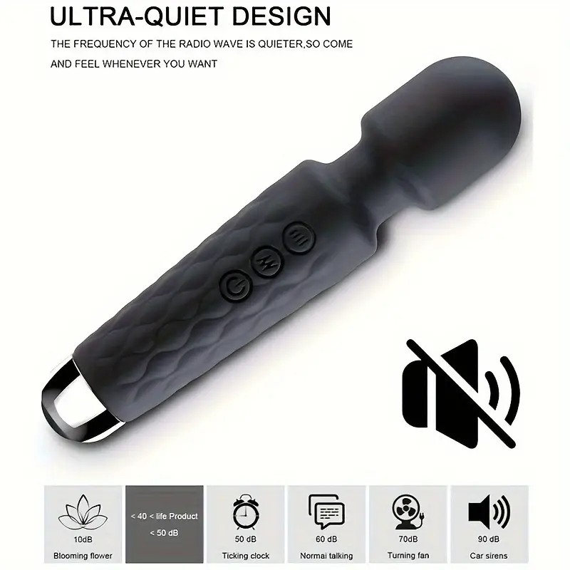 LIKETHAT Δονητής Wand LIKETHAT 20cm Μαύρος Wand