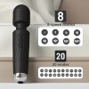 LIKETHAT Δονητής Wand LIKETHAT 20cm Μαύρος Wand