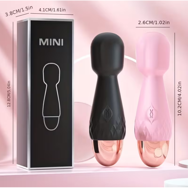 Love Market Mini Δονητής Wand Love Market 10cm Ροζ Wand