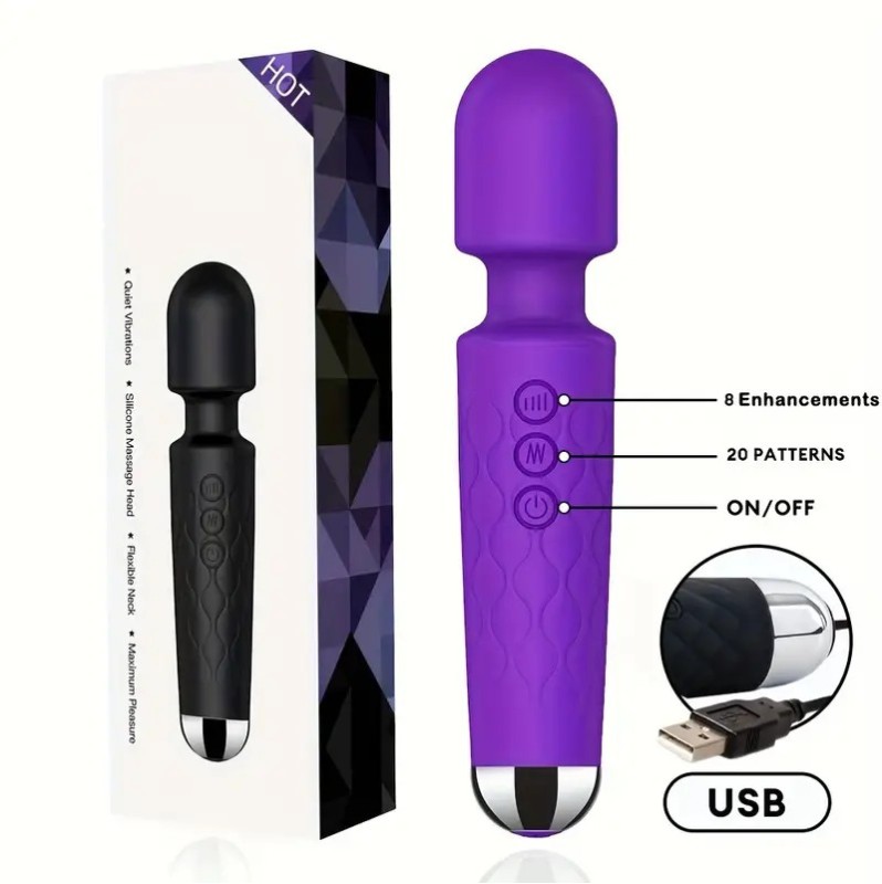 Wand Vibrator LIKETHAT 15cm Purple