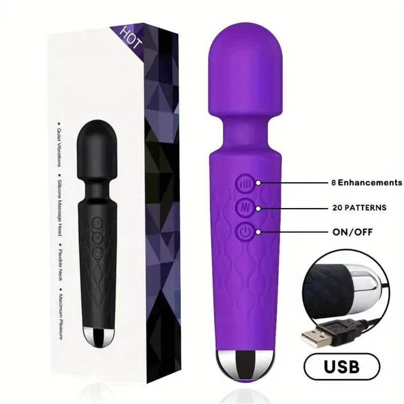 Wand Vibrator LIKETHAT 20cm Purple