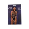 Κορμάκι με Ζαρτιέρες Floral Lace & Net Halter Lace Μαύρο Lace Κορμάκι με Ζαρτιέρες Floral Lace & Net Halter Lace Μαύρο Κορμάκια