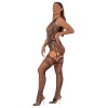 Lace Ολόσωμο Καλσόν με Ζαρτιέρες Lace Cut Out Μαύρο Ολόσωμα Καλσόν