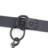 Latetobed Leather Collar with Leash Latetobed Black Collars