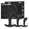 Latetobed Σετ Διεγέρτες Προστάτη Latetobed P-Spot Trainer 3τεμ Μαύροι Σφήνες σετ