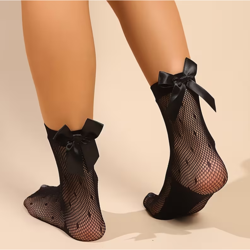 Fishnet Socks Love Market 3pcs Black