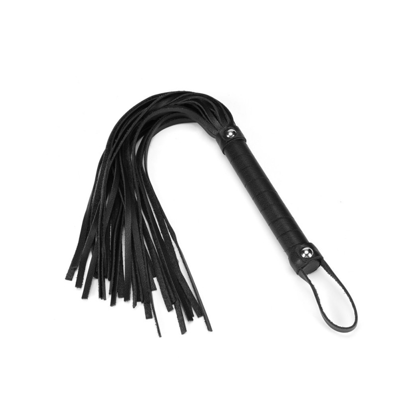 Leather Bond  Flogger Liebe Seele Black