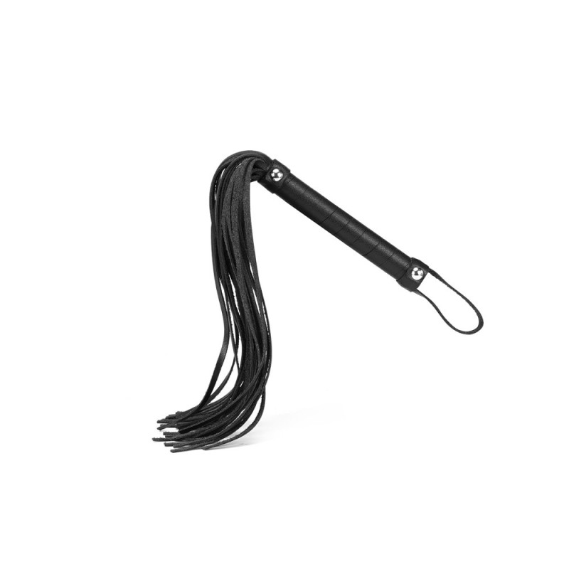 Leather Bond  Flogger Liebe Seele Black