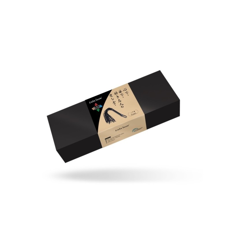 Leather Bond  Flogger Liebe Seele Black