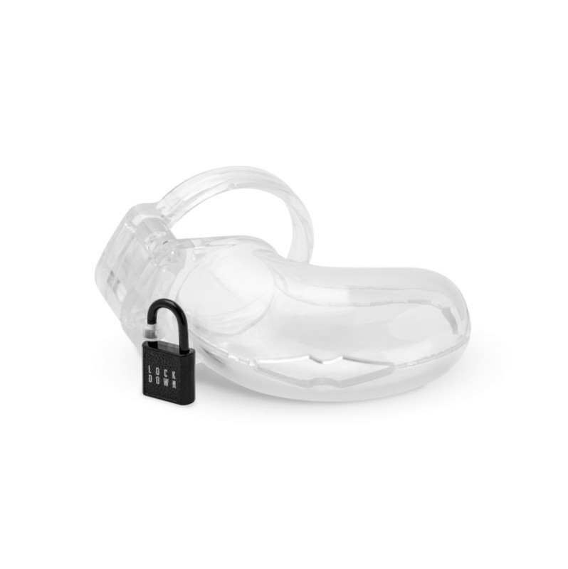 Cock Cage Lockdown Medium Clear