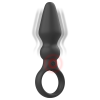 Vibrating Butt Plug Black&Silver Ozzy Black