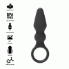 Vibrating Butt Plug Black&Silver Ozzy Black