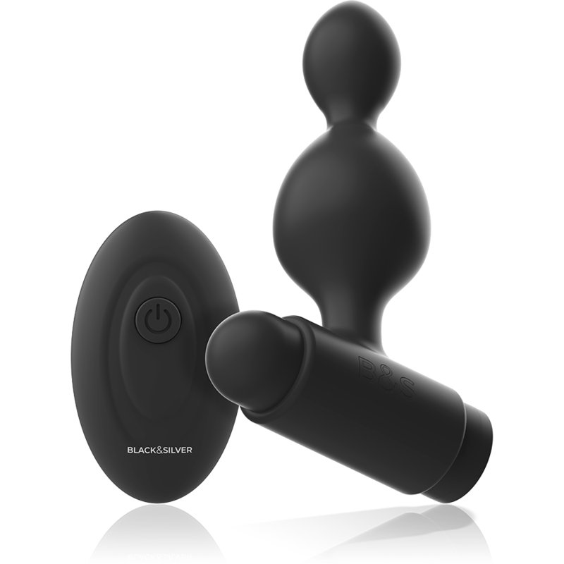 Vibrating Butt Plug Black&Silver Tucker Petir Black Vibrating Butt Plug Black&Silver Tucker Petir Black